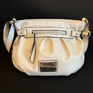 Nicole by Nicole Miller Ivory Handbag Shoulder Bag Purse